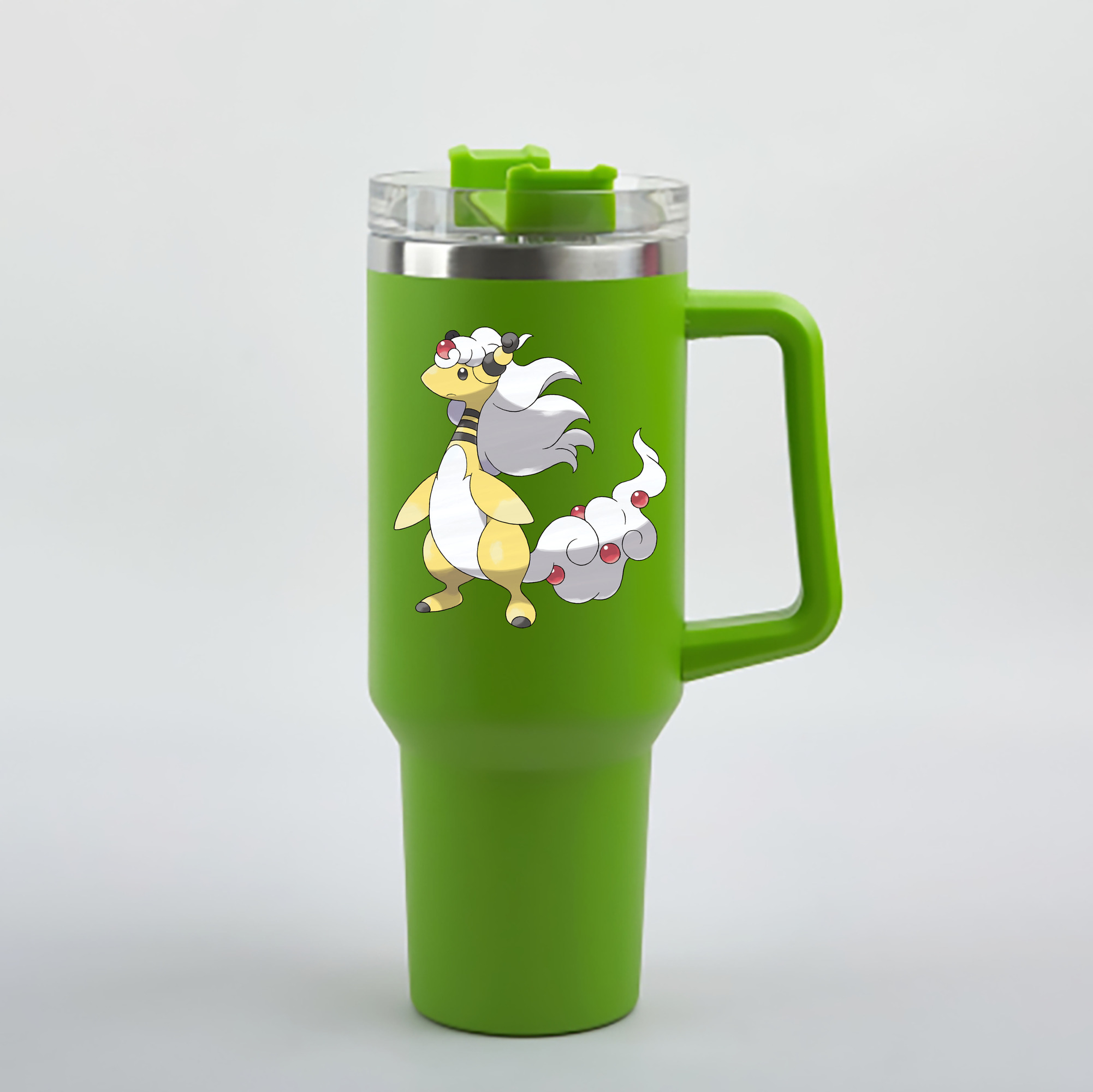 （画像用） ポケットモンスター Pokémon 1200mL車用タンブラー - クリスタルステッカー（プラスチックストロー付き）